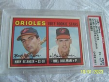 1967 Topps #558 Mark Belanger Bill Dillman RC Orioles SP PSA 6  EX-MINT