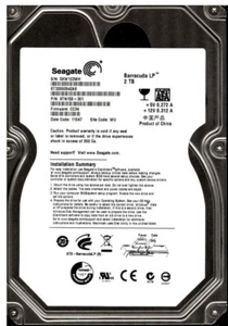 Seagate ST32000542AS PN: 9TN158-301 FW: CC34 WU 5XW 2TB SATA 3.5" HARD DRIVE - Zdjęcie 1 z 5