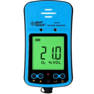 Handheld Oxygen Monitor O2 Gas Detector Analyzer 0-30%VOL Smart Sensor AS8901 - Picture 1 of 6