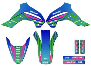 KLX 140 TIGRE 2019-2020 Green Senge kit de gráficos compatible con Kawasaki - Imagen 1 de 10