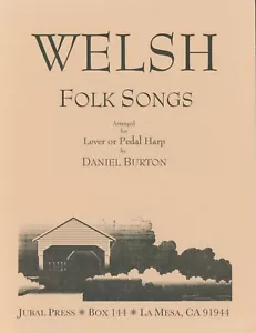 Welsh Folk Songs Songbook Harp 1999 Daniel Burton Jubal Rise, Thou Merry Lark - Picture 1 of 7