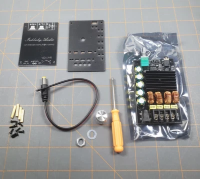 Bluetooth 5.0 Amplifier Reciever Kit, DIY Home Audio Speakers 100W+100W Stereo - image 1 of 3