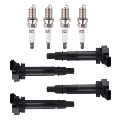 4x Bobina de encendido y bujía para Toyota Camry 2007-2011 híbrido 2,4 L 90919T2008 Foto 1 de 4