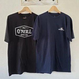 NUEVO CON ETIQUETAS - Juego de 2 camisetas negras y azules con logotipo de O'Neill - Talla M - Imagen 1 de 5