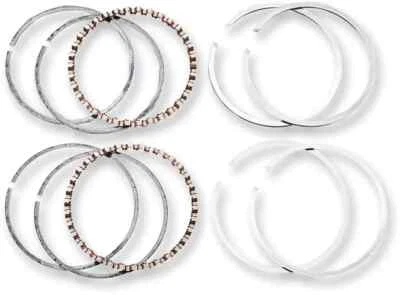 Juego de anillos de pistón fundido Hastings de 3,498 pulgadas de diámetro .03 sobre Hydra Glide 49-57 Foto 1 de 4