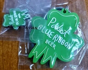 Pabst Blue Ribbon Keychain and Pin NWOT - Picture 1 of 3