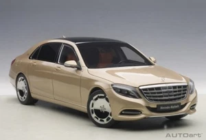 2015 MERCEDES MAYBACH S600 S-KLASSE(SWB) GOLD 1:18 AUTOart 76294 COMPOSITE MODEL - Picture 1 of 8