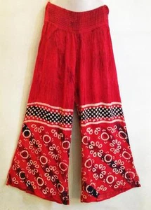 Sacred Threads Hippie Boho Festival Ethnic Yoga Tie Dye Batik Palazzo Pants A - Picture 1 of 1