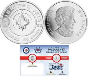 2011-2012 CANADA 50 cent Winnipeg Jets return to the NHL ~sealed pkg - Picture 1 of 4