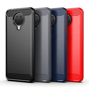 New Nokia G10 G20 X10 X20 Soft TPU Case Carbon Fiber Protector Phone Cover Shell - Photo 1 sur 12