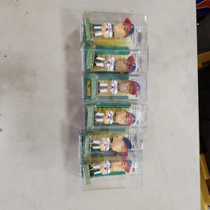 Set Of 6/2002 MLB Atlanta Braves Mini Playmakers Bobbleheads C10 New - Picture 1 of 5