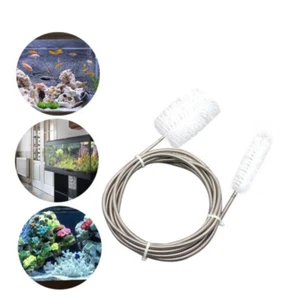 Stainless Aquarium Double Ended Flexible Cleaning Brush Fish Tank Cleaning Brush - Picture 1 of 5