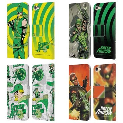JUSTICE LEAGUE DC COMICS GREEN ARROW COMIC ART LEATHER BOOK CASE FOR iPOD TOUCH - Image 1 of 4