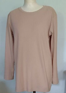 Damen Langarmshirt, Gr. 38, beige, Polyester, Linea V - Bild 1 von 7