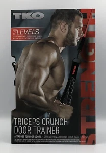 TKO Triceps Crunch Door Trainer Cross training 7 Levels W/exercises Chart - Picture 1 of 4