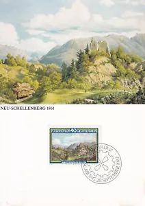 LIECHTENSTEIN 1982 THREE FIRST DAY COVERS, VIEW NEU-SCHELLENBERG ON MAXI CARDS - Picture 1 of 3