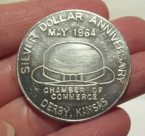 Mayo 1964 - ANIVERSARIO DEL DÓLAR DE PLATA - DERBY, KANSAS - FICHA - Imagen 1 de 7