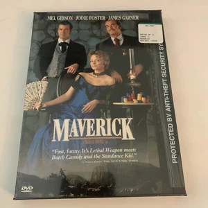 Maverick 1994 (DVD 1997, Original Snap Case) Mel Gibson Jodie Foster *Brand New* - Picture 1 of 8