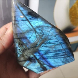 540g Natural Labradorite Quartz Crystal Freeform Mineral Specimen Healing B469 - Imagen 1 de 12
