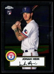 Jonah Heim 2021 Topps Chrome Platinum Anniversary Prism Blue #73 NMT - Picture 1 of 2