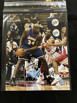 🏀FOTO FIRMADA AUTOGRAFIADA 8"X10" DE SHAQUILLE O'NEAL DE LOS ANGELES LAKERS CON CERTIFICADO DE AUTENTICIDAD 🏀 Foto 1 de 4