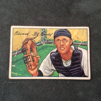 Bowman 1952 Ed Fitzgerald #180 Pittsburgh Pirates GOOD-VG *PERFECTLY CENTERED* - Image 1 of 2