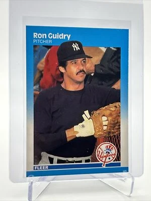 1987 Fleer Ron Guidry Baseball Card #100 Mint FREE SHIPPING - Image 1 of 3