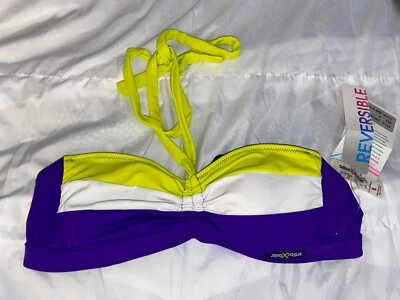 Top de biquíni ZeroXposur reversível Halter Bandeau 8 ametista (B1) - Imagem 1 de 3