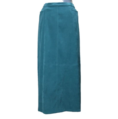 Maxi Falda Recta Norton Elástica Espalda Cremallera/Botón Abertura Trasera Azul Turquesa 12 Foto 1 de 4