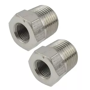 1/2" BSP Male to 1/4" BSP Female Thread Adapter Hex Bush Air Fitting 2 PK FT047 - Picture 1 of 1