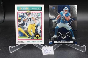 2022 Mosaic Rookies Aidan Hutchinson #320 & Score TB6 Rookie - Picture 1 of 2