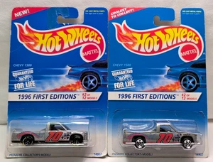 1996 Hot Wheels Chevy 1500 1st Edition Lot of 2 - Both Wheel Variations - NEU - Bild 1 von 17