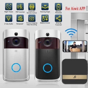 Smart Wireless WiFi Ring Türklingel Sicherheit Gegensprechanlage Videokamera Türklingel 720P - Bild 1 von 16