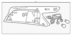 Genuine Nissan Tail Lamp Assembly 26550-9DJ0A - Picture 1 of 3
