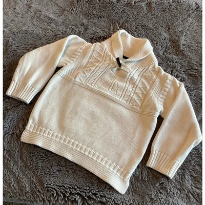 Baby Gap Crema Neural Náutico Grueso Suéter con Palanca Preppy Niño Pequeño Talla 5 Foto 1 de 4