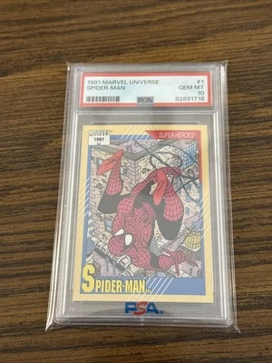 1991 Marvel Universe Spider-Man #1 PSA 10 GEM MINT - Image 1 of 2