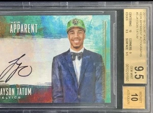 JAYSON TATUM 2017-18 PANINI Court Kings HEIR APPARENT ROOKIE AUTO BGS 9.5/10 /75 - Picture 1 of 3