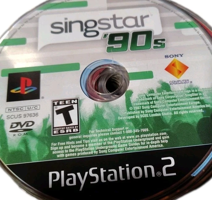 SingStar '90s (PlayStation 2 PS2 - DISC ONLY  - Image 1 of 1