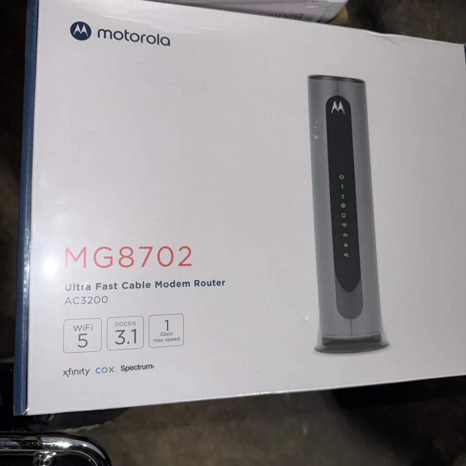 Motorola MG8702 DOCSIS 3.1 Cable Modem with Gigabit Router - Image 1 of 1
