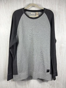 DKNY Jeans Men’s XL Colorblock Raglan Pullover Crew Neck Sweater Cotton Blend - Picture 1 of 5