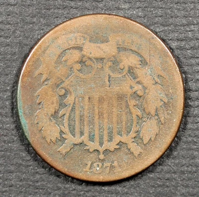 1871 Two Cent Piece – U.S. Bronze Coin - Image 1 of 2