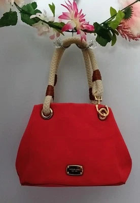 Bolso de Mano Michael Kors Naranja-Rojizo Marina Cartera con Correas para el Hombro Foto 1 de 4