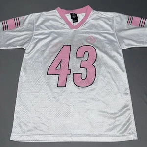 Reebok Pittsburgh Steelers Jersey Girls XL White/Pink 43 Troy Polamalu-4354 - Picture 1 of 13