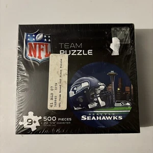Seattle Seahawks NFL Team Round 500 Piece Puzzle, New In Box NFC PNW - Picture 1 of 5
