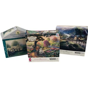 3 Thomas Kinkade 1000 Teile Puzzle Emerald Valley Merrit's Cottage Vom Winde verweht - Bild 1 von 12