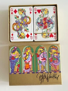 Vintage Bjørn Wiinblad Bridge Cards Double Deck - Picture 1 of 16