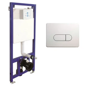 Trockenbau Vorwandelement Montageelement für Wand-WC mit Drückerplatte - Bild 1 von 5