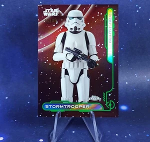 Stormtrooper /99 2024 Topps Chrome Star Wars Kashyyyk Green Galactic Empire SP - Picture 1 of 7