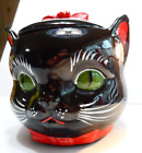Original Shafford Black Cat Cookie Jar - Rare With Orig. Shafford Label Attached