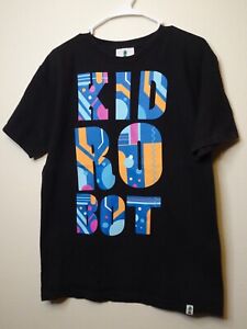 Vintage Kidrobot T Shirt Rainbow Text Graphic Men’s Medium  Spell-out, Rare Find